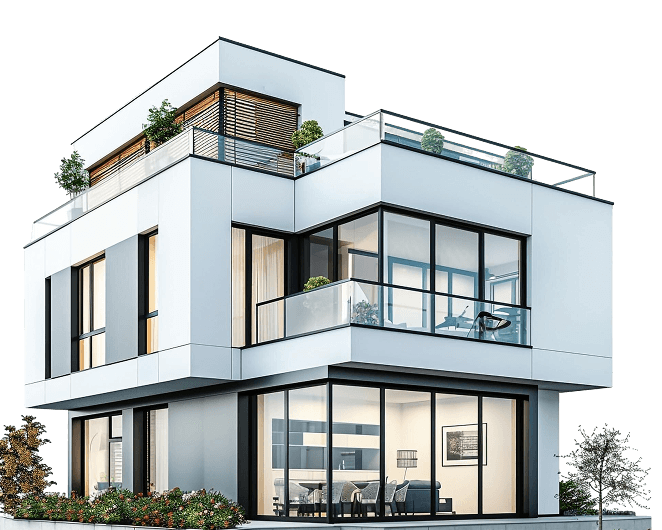 Modern house with pool